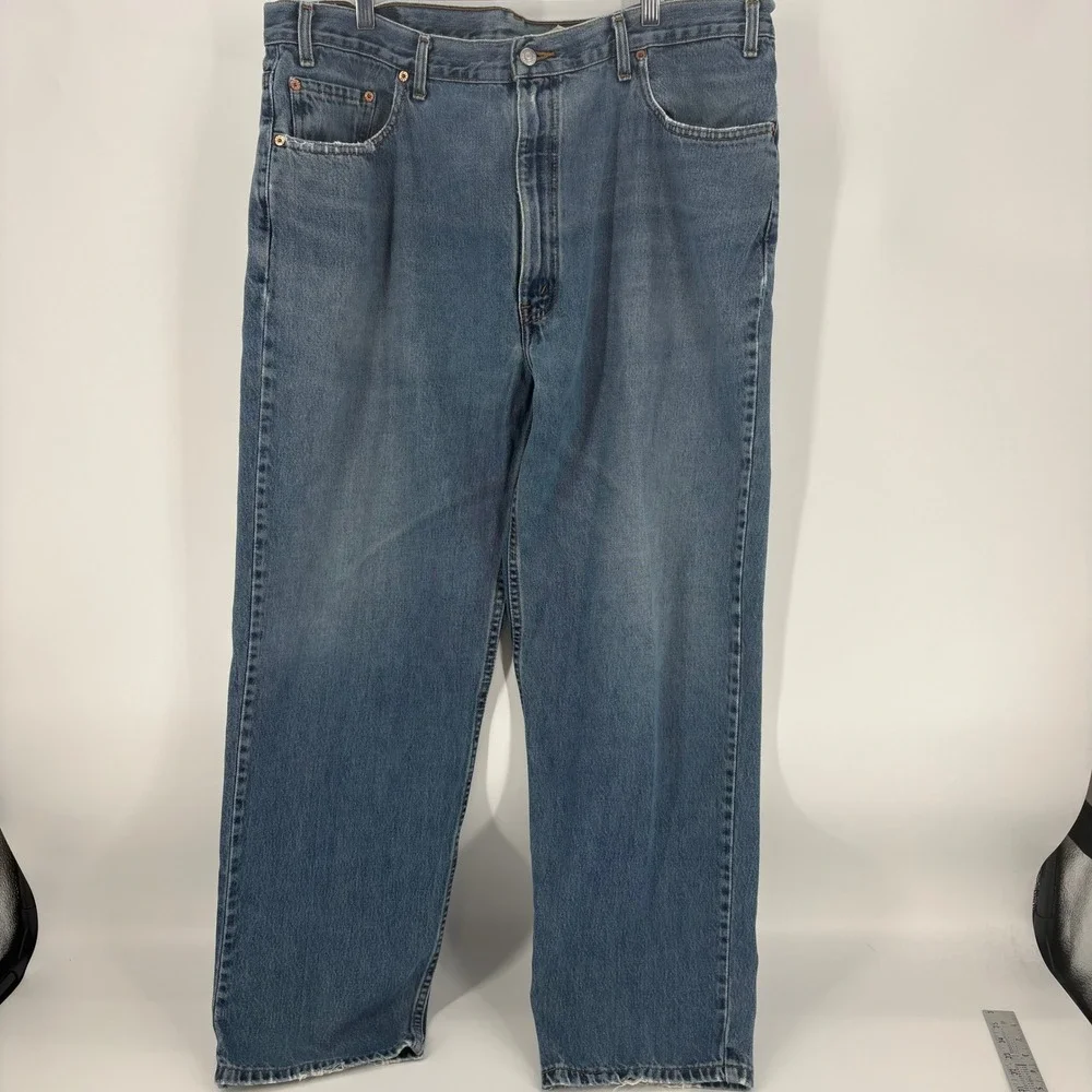 Levis 550 Relaxed Fit Vintage Jeans Mens 42x30 Blue Denim‎ Pants
